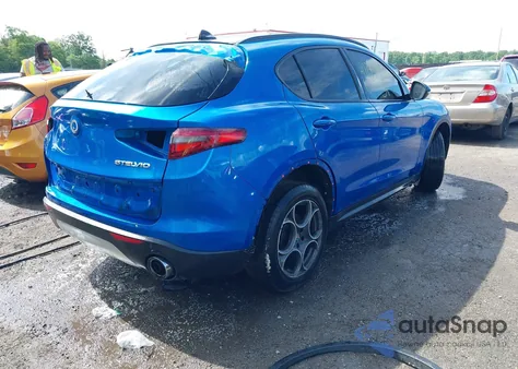 2018 Alfa Romeo Stelvio Ti Sport Awd from USA, damaged, VIN ZASFAKNN2J7B95719